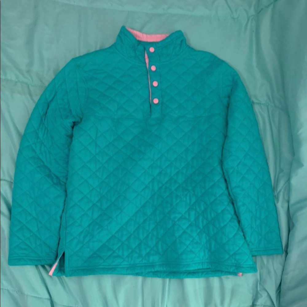 Blue Quilted Lauren James pullover